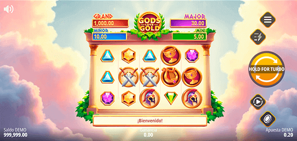 Gods Love Gold: Hold and Win en 1xSlots