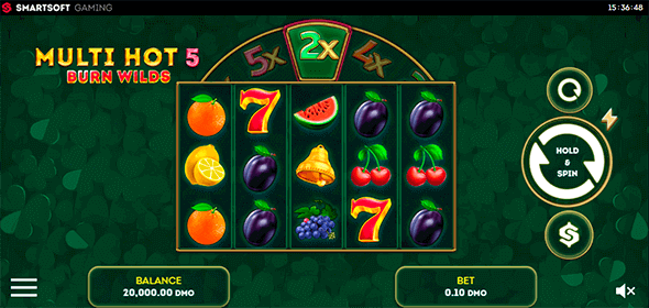 Multi Hot 5 Burn Wilds en 1xSlots