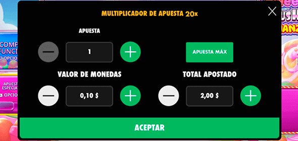 Definir el monto de apuesta