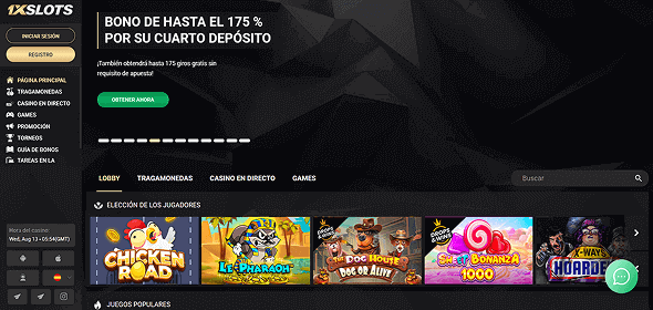Ir a la página web oficial de 1xSlots Acceso o descarga oficial