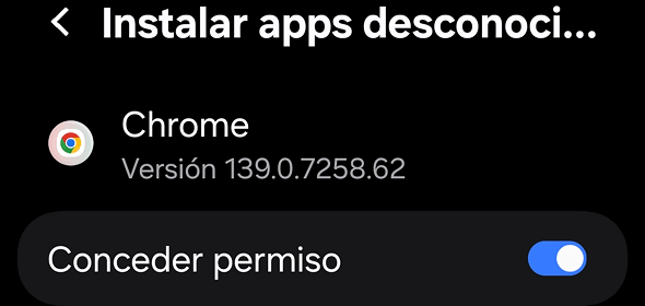 Permitir la instalación Permitir la instalación